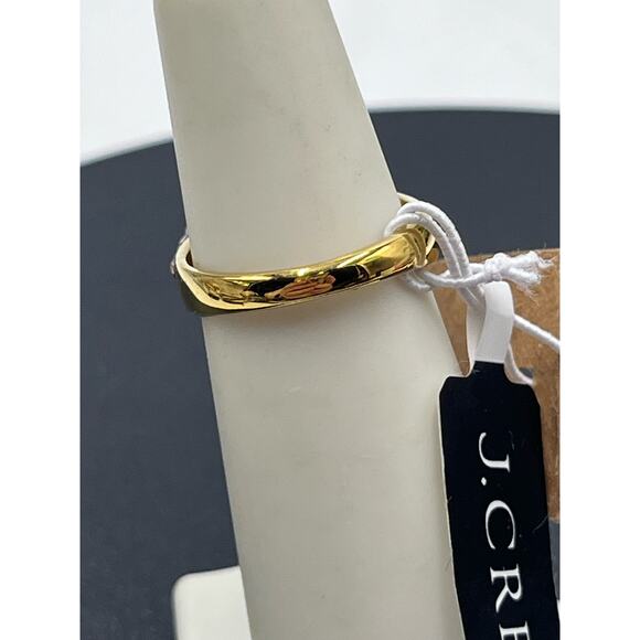 J. Crew Pink Pave Kiss Lips Gold Tone Ring Sz 5 New - Picture 4 of 15